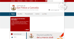 Desktop Screenshot of comune.sanfeliceacancello.ce.it