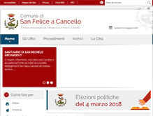 Tablet Screenshot of comune.sanfeliceacancello.ce.it